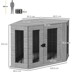 PawHut 2 in 1 Conner Dog Crate Furniture with Cushion by PawHut