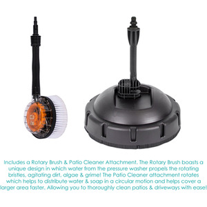 Pressure Jet Washer Power Wash and Rotary Brush - Blue by Pro-Kleen