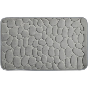 Pebble Bath and Pedestal Mat Set - Grey