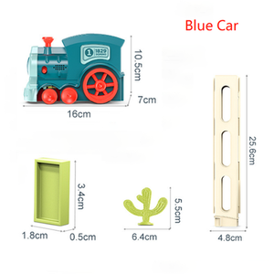 Electric Domino Train for Kids - Blue