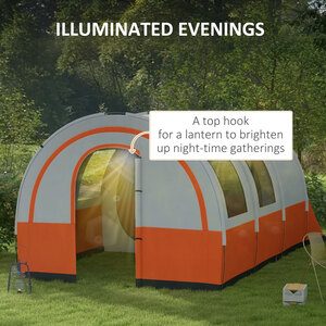 Outsunny 3000mm Waterproof Camping Tent for 5-6 Man by Outsunny