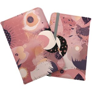 Abstract Red Pink Pattern Passport Cover - Pink by Warren Reed - Designer