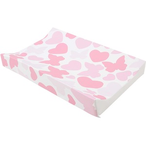 Anti-Roll Wedge Baby Changing Mat - Buuterflies and Hearts / Butterflies and Hearts by Babycurls