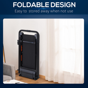 HOMCOM Electric Motorised Walking Machine Treadmill - Black by HOMCOM