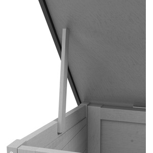 PawHut Wooden Small Animal Pet Hutch Openable Asphalt Roof - Grey by PawHut