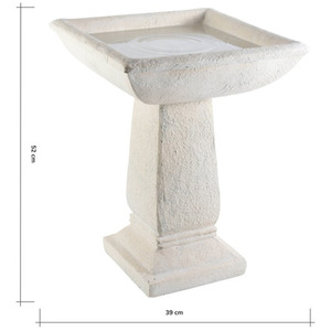 Selbourne Cast Stone Bird Bath - Yellow by Primrose