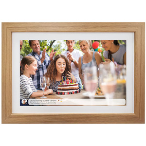 Full HD digital Wi-Fi Touch Screen Photo Frame - Brown by Denver