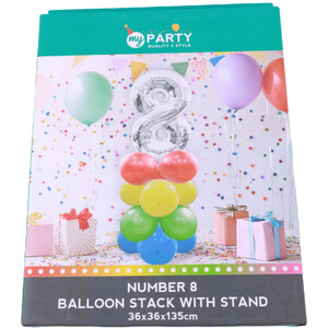 Number Balloon Stack with Stand - 8 by My Party