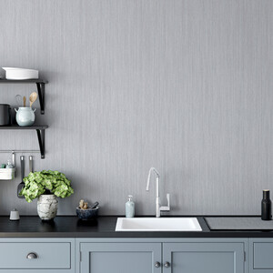 Stardust Textured Wallpaper - Silver by Arthouse