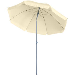 Outsunny Outsunny Beach Umbrella Parasol - Cream white by Outsunny