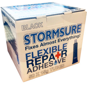 Stormsure Flexible Repair Adhesive 15g Black (Box of 50) - Black by Stormsure