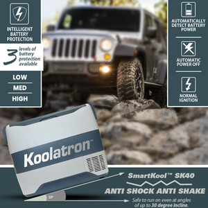 Koolatron SmartKool Bluetooth Enabled Cooler Freezer - Silver / 40l by Koolatron