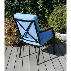 Sardinia 5 Piece Patio Dining Set - Blue by Outdoor Essentials