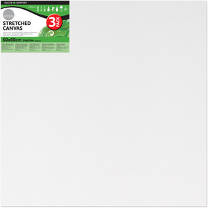 Daler Simply Canvas 3 pack Various Sizes - White / 60x60cm by DALER ROWNEY