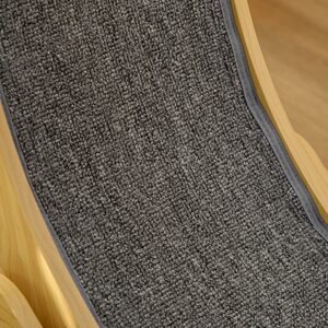 PawHut Cat Treadmill, Wooden Cat Exercise Wheel with Carpeted Runway - Brown / 89cm by PawHut