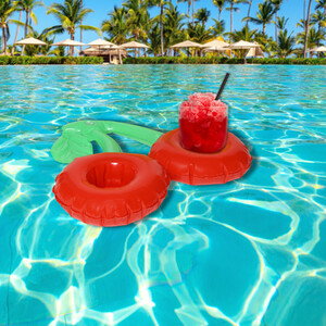 Cherry Drink Float - Red and Green