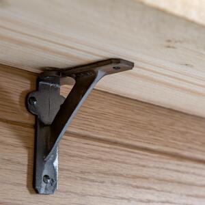 100mm Iron Shelf Bracket - Raw by Hammer and Tongs