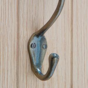 30x140mm Narrow Hat Coat Hook - Raw by Hammer and Tongs