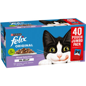 Felix Original Adult Wet Cat Food in Jelly - Mixed Selection / 40 by Felix