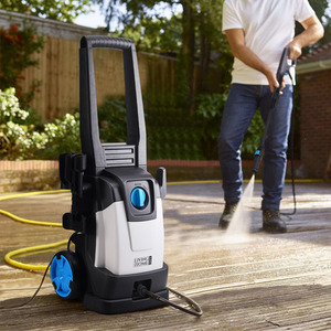 Commercial Portable Electric High Pressure Washer - OFF White and Black / 31.5cm by Livingandhome