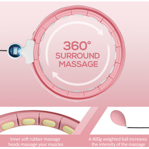 SPORTNOW Smart Weighted Hula Hoop with 16 Detachable Knots by SPORTNOW