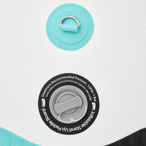 Paddle Board 2-In-1 Inflatable SUP Kayak, with Paddle, Pump, Backpack - Turquoise & Black by tectake