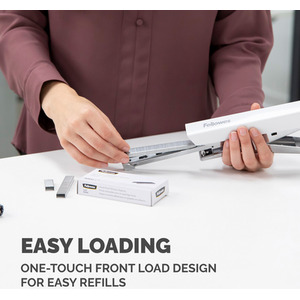 Fellowes Full Strip Stapler Plier 40 Sheet Capacity - White by Fellowes