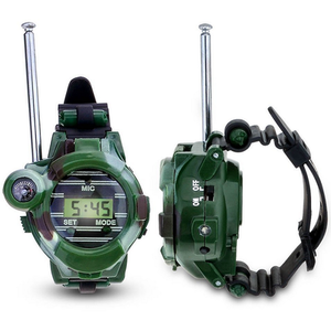 Pair of 7-Function Walkie Talkie Watches - Green