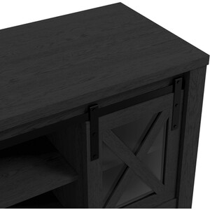 Clover Black and Glass Media Unit - Black