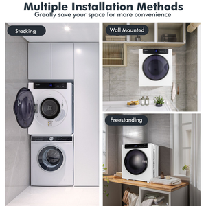 4KG Compact Dryer - White by Costway