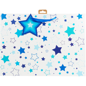 Starry XL Shopper Gift Bag - Blue