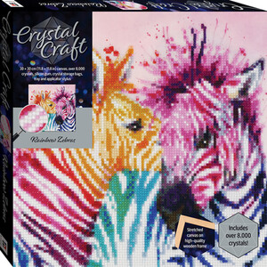 Rainbow Paint Zebra Crystal Craft by Crystal Craft