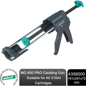 wolfcraft MG 600 PRO Caulking Gun - Black by wolfcraft