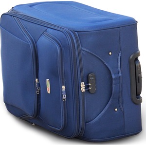 Soft Sided 4 Pieces Expandable 4-Wheel Suitcase - Blue by Syed Jee