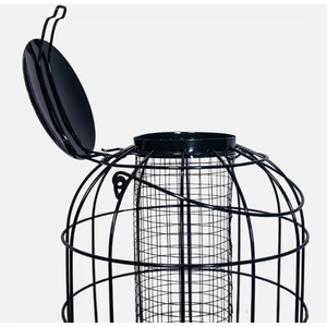 3pc Wild Bird Hanging Bird Nut Seed Feeder - Black by Garden Mile