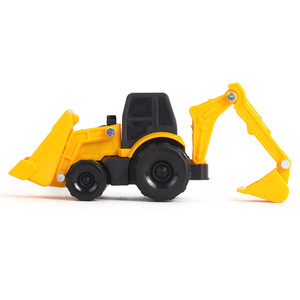 Pack of 5 Construction Vehicles Set - Yellow and Black