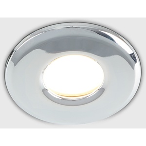 6 Pack Bathroom Shower IP65 Polished Chrome GU10 Recessed Ceiling Downlights - Silver by ValueLights