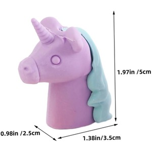 Cute Unicorn Erasers - Multi Colour by LOS Select