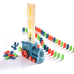 Kidkid Creative Domino Laying Train Toy with Light by Kidkid