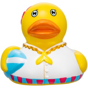 Surfer Girl Rubber Duck - Yellow