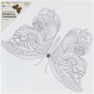 Art Studio Colour Your Own Mandala Canvas by Art Studio