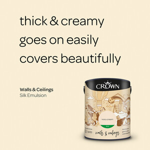 Crown Walls and Ceilings Silk Emulsion by Crown Paints