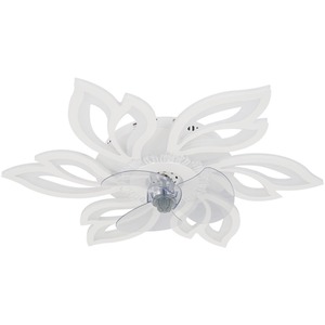 Petal-Shaped Ceiling Fan Light - White by Livingandhome