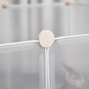 PawHut Pet Playpen DIY Small Animal Cage Plastic Fence 12 Panels - White by PawHut