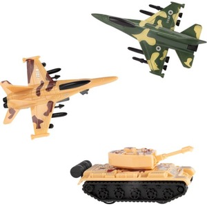 Kids 5PCS Pull-Back Action Special Forces Military Land Air Vehicles Set Toy - Multicolour by UMKYTOYS