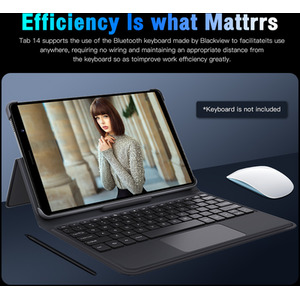 New 8 Inch Large Screen Smart Tablet wifi Wireless 4G Bluetooth Tablet PC - Blue