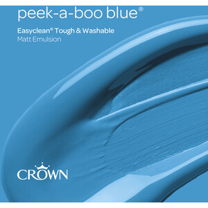 Crown Easyclean Matt Emulsion Paint - Peekaboo Blue by Crown Paints