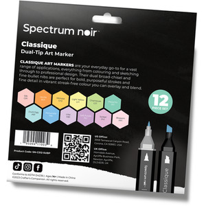 Spectrum Noir Classique 12 Pack - Subtle Pastels by Spectrum Noir