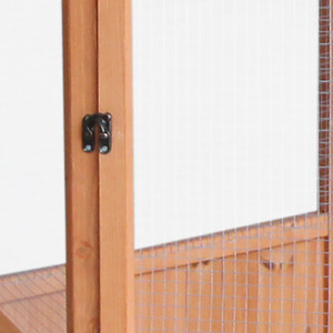 Wooden Aviary Large Bird House Shelter - Natural Wood by Actiaspet