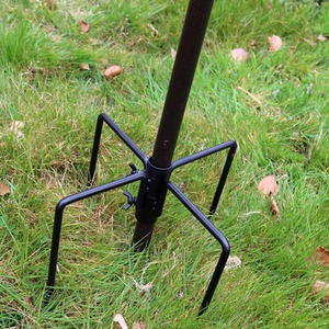 Bird Feeder Station Stabiliser Base - Black by Actiaspet